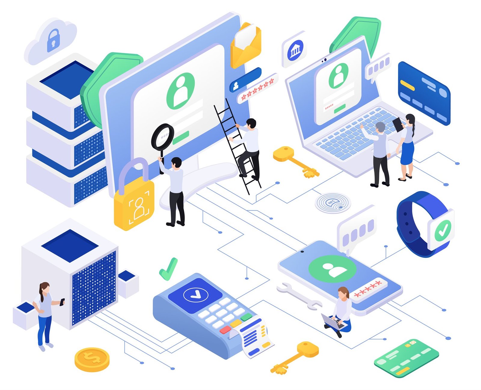 Digital banking illustration